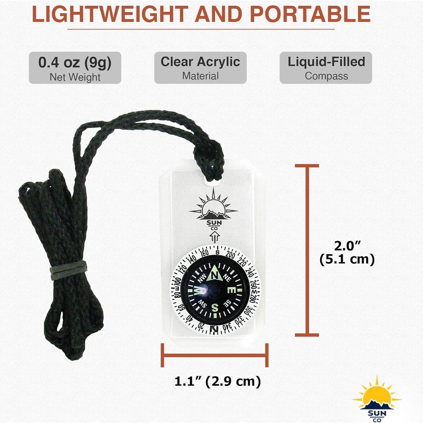 Brújula de Orientación Sun Company MiniComp II Luminosa