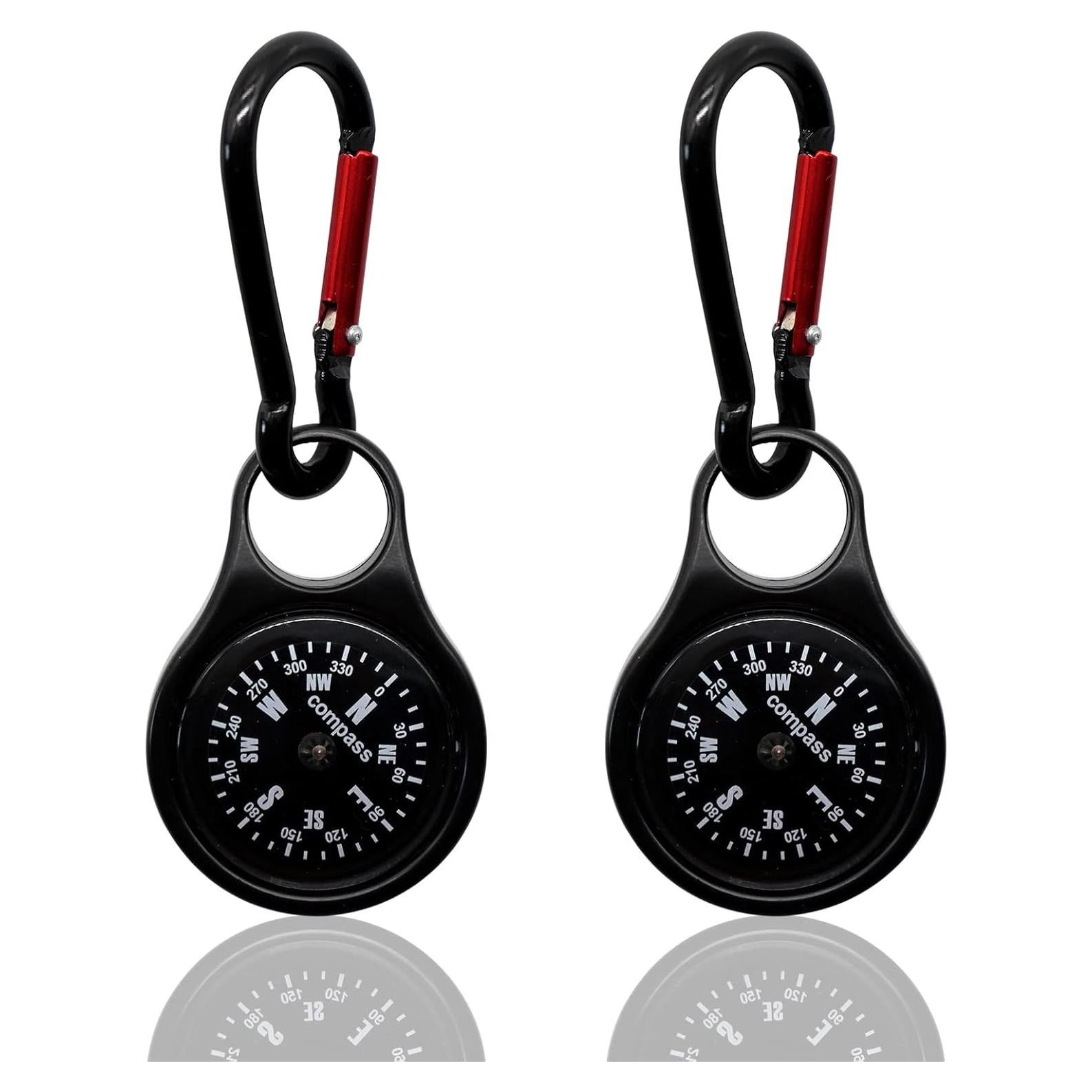Brújula de Supervivencia Sanung C-50 2 en 1 con Mosquetón