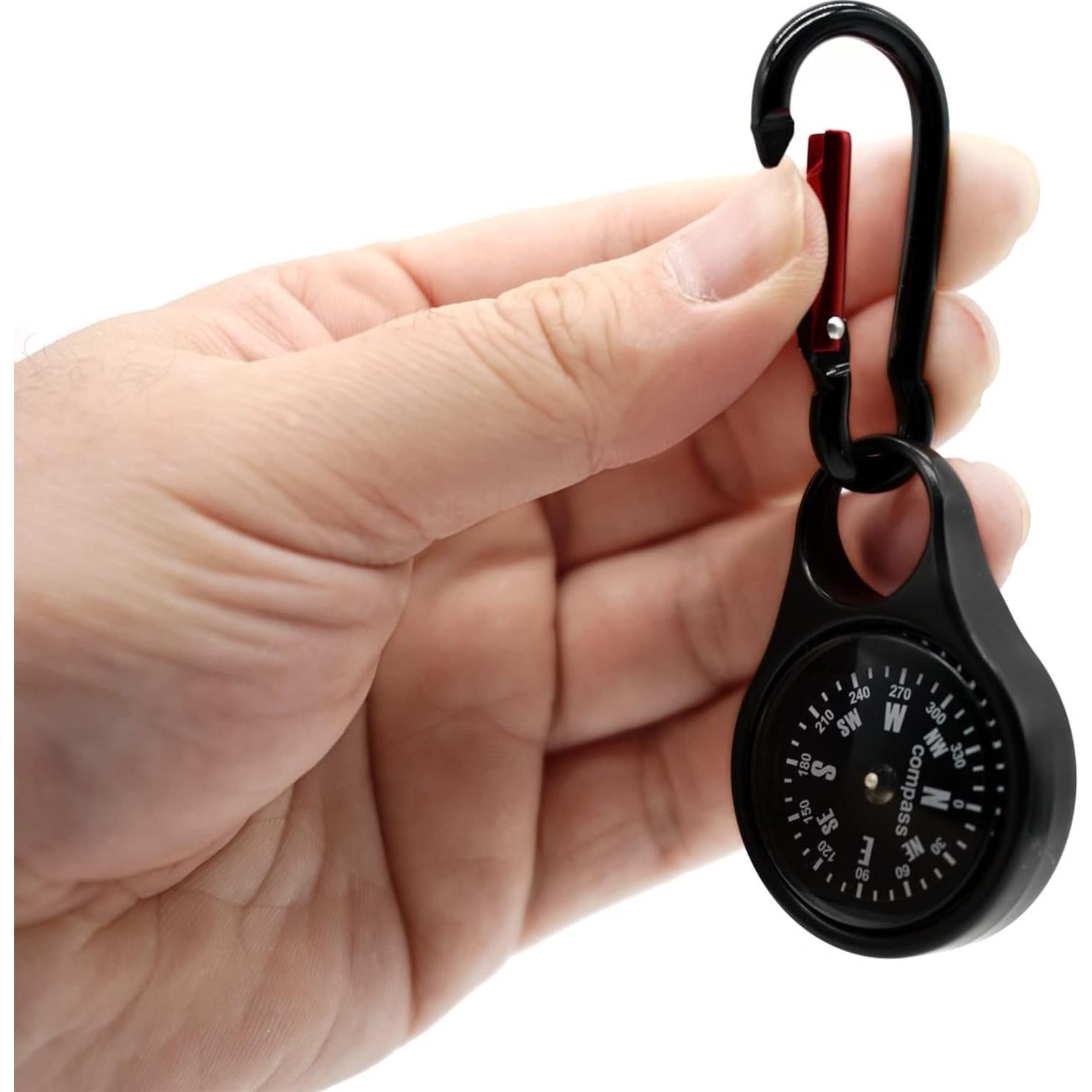 Brújula de Supervivencia Sanung C-50 2 en 1 con Mosquetón