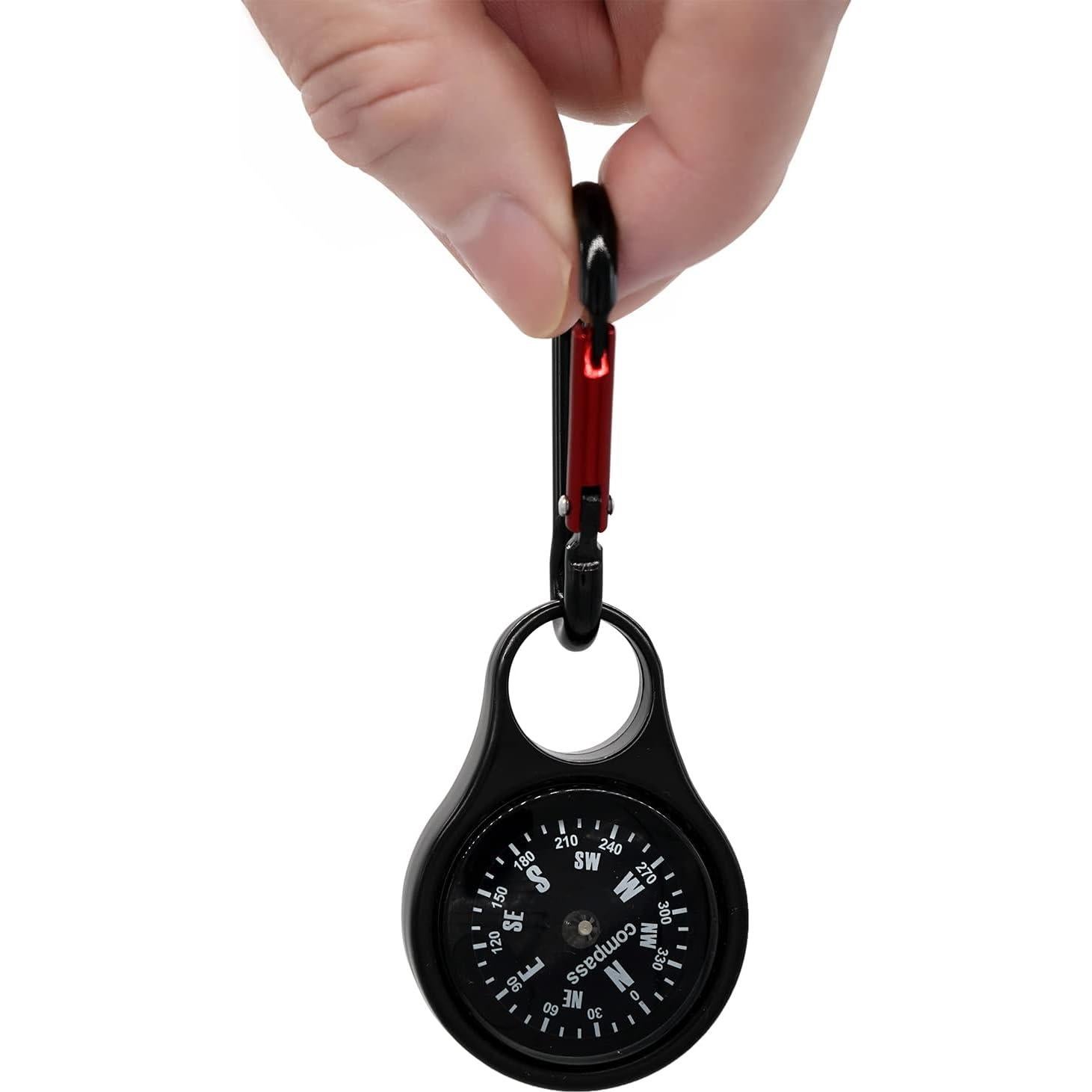 Brújula de Supervivencia Sanung C-50 2 en 1 con Mosquetón