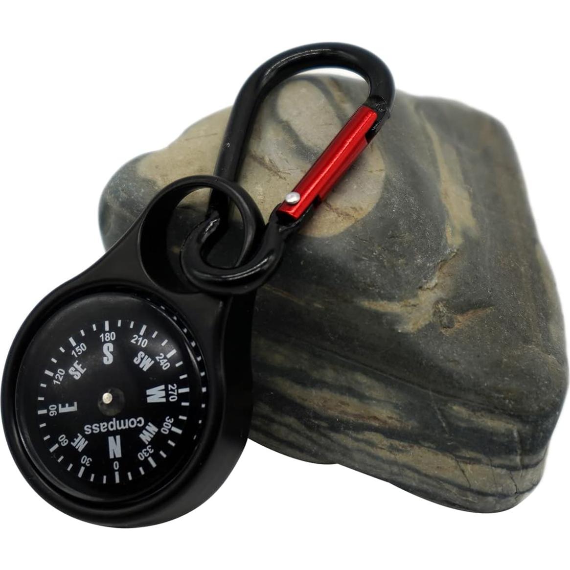 Brújula de Supervivencia Sanung C-50 2 en 1 con Mosquetón