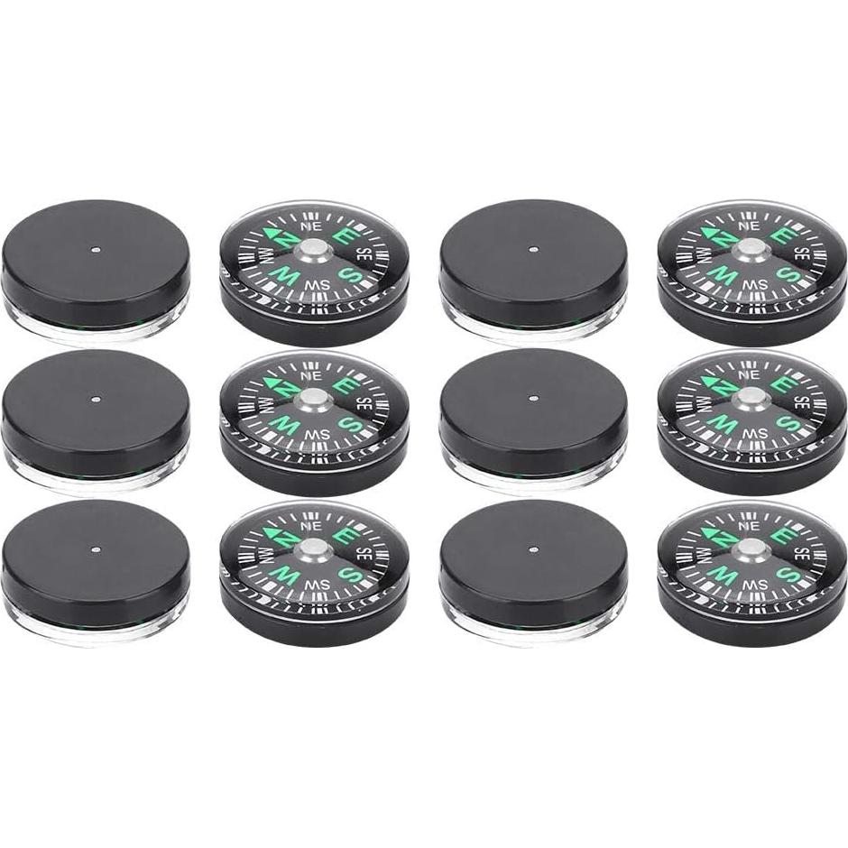 Brújula Mini de 20mm Genérico - 12 Unidades Llenas de Aceite
