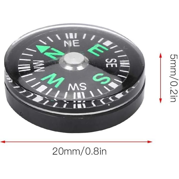 Brújula Mini de 20mm Genérico - 12 Unidades Llenas de Aceite