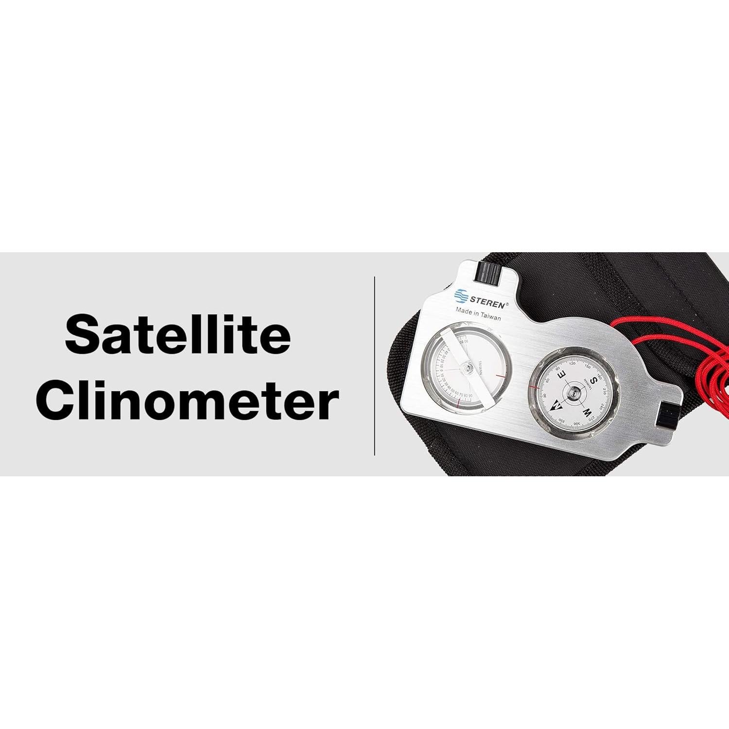 Buscador de Satélites STEREN con Brújula y Clinómetro