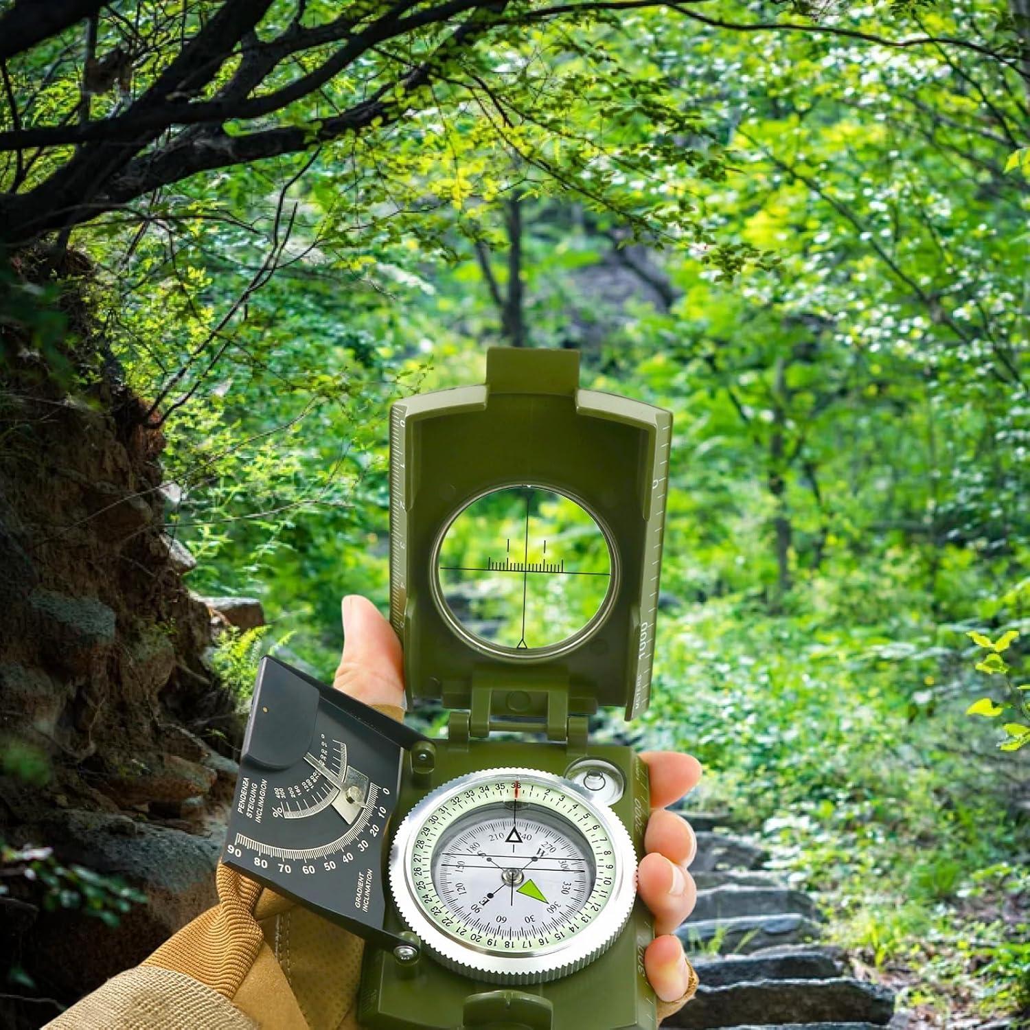 Brújula de Supervivencia aiGear CHS-01 Militar Verde