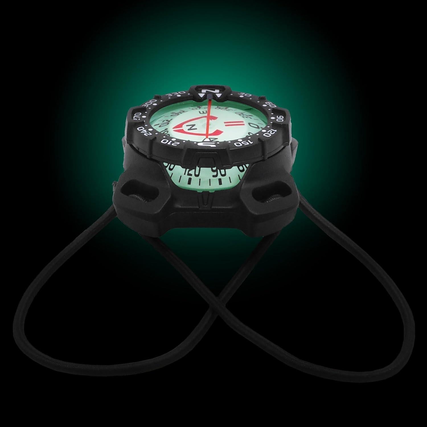 Brújula Submarina Saekodive con Montaje Bungee - Impermeable 70m