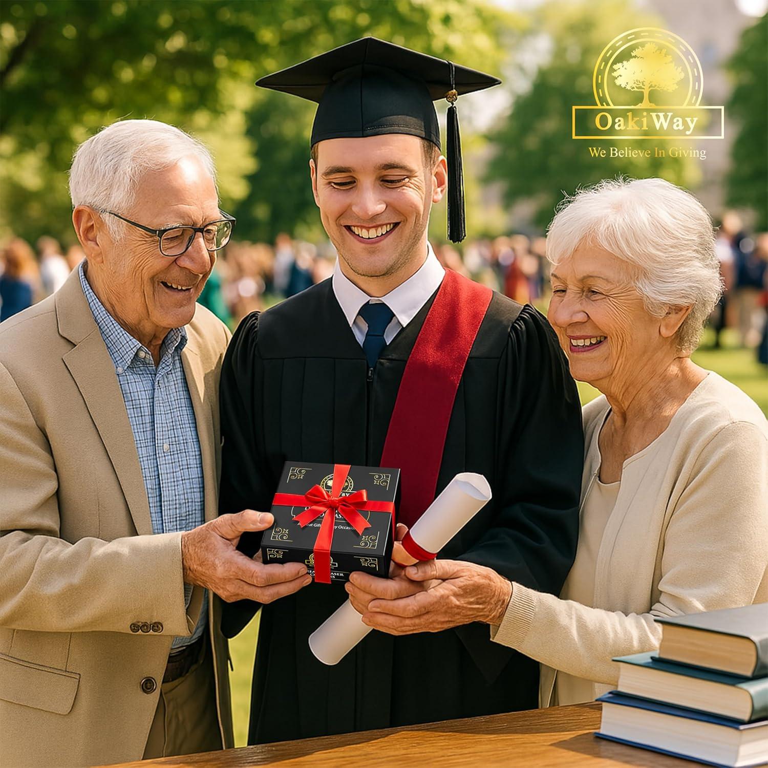 Brújula Dream Chaser OakiWay en Caja de Madera - Regalo Inspirador