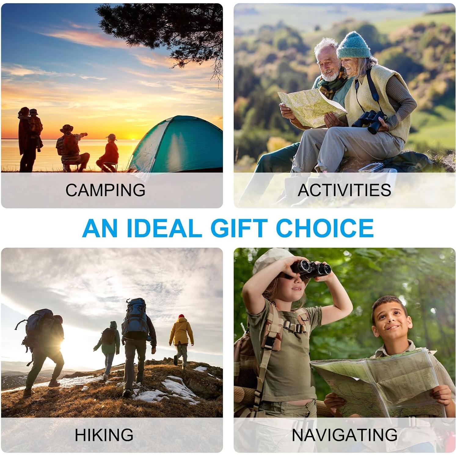 Brújula de Supervivencia PATIKIL para Camping y Senderismo