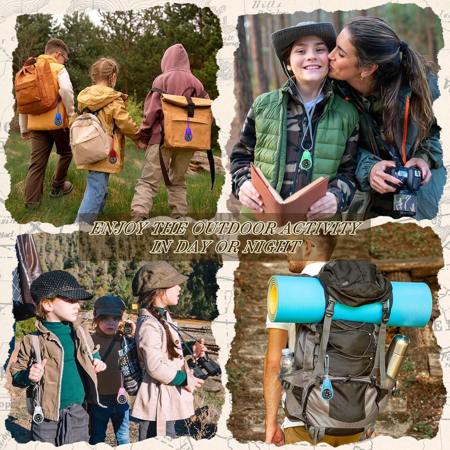 27 Brújulas Mini LSGYPAQ para Niños en 9 Colores