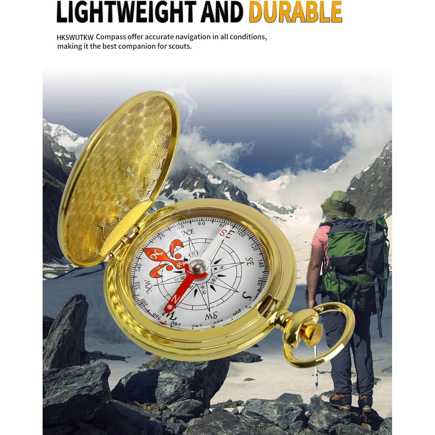 Brújula de Llave Dorada HKSWUTKW B35 Impermeable para Niños