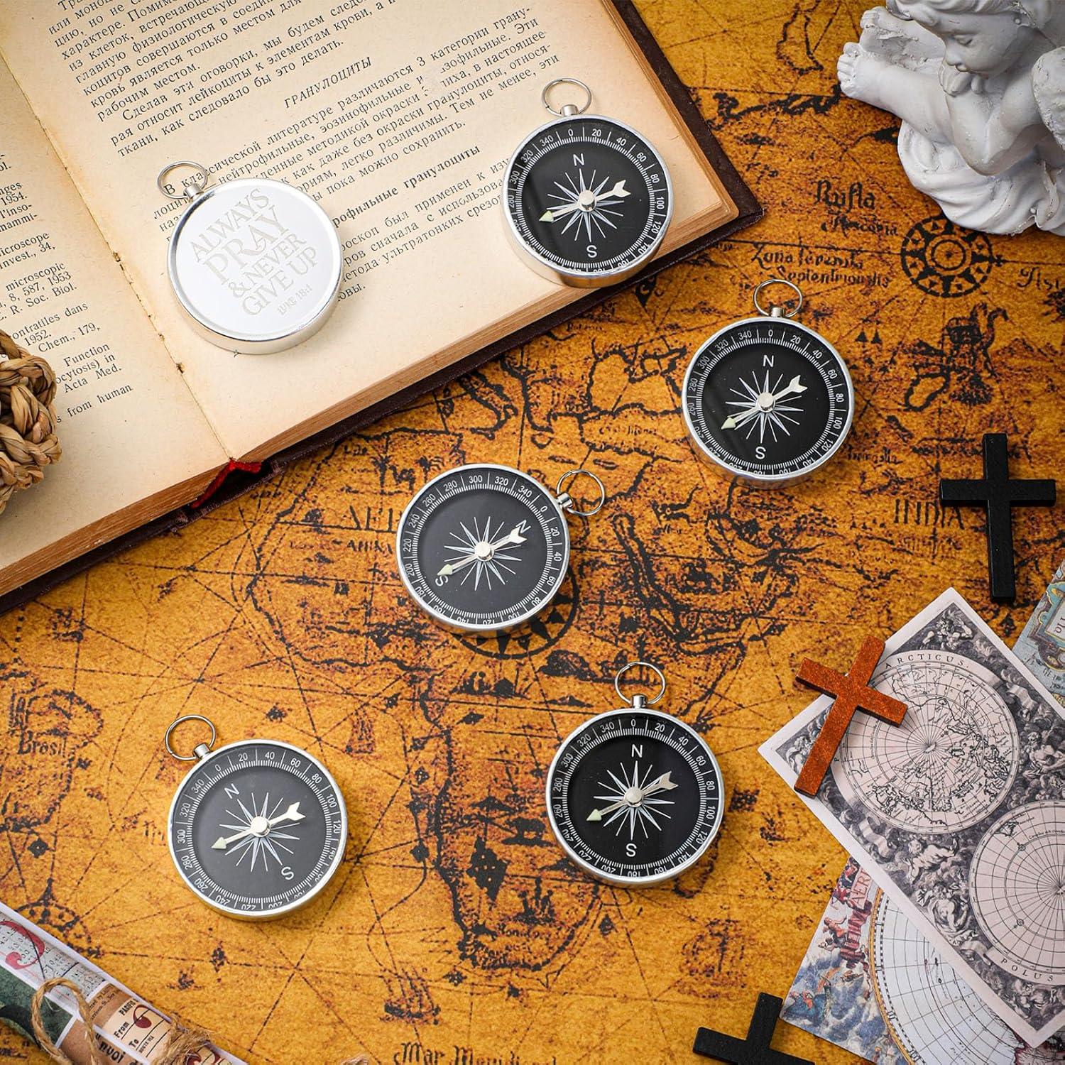 Set de 20 Brújulas Cristianas Fumete con Versículos Bíblicos