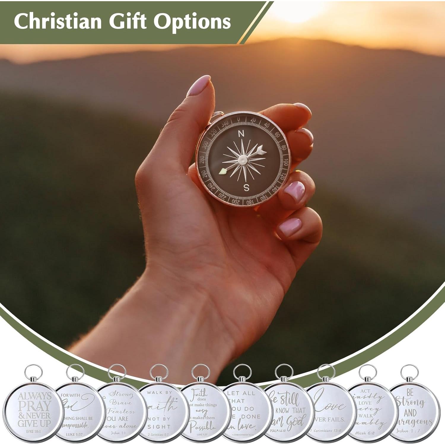 Set de 20 Brújulas Cristianas Fumete con Versículos Bíblicos