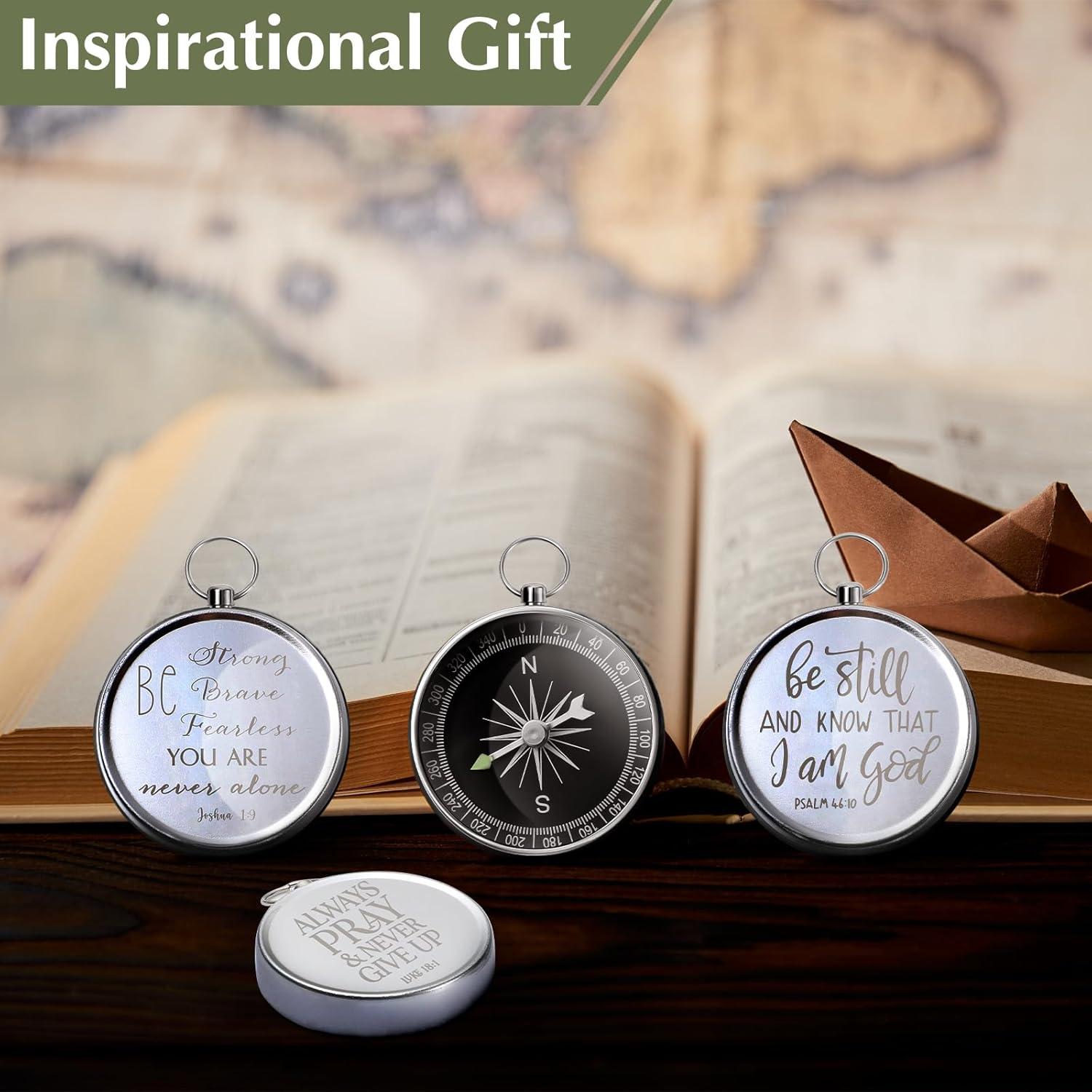 Set de 20 Brújulas Cristianas Fumete con Versículos Bíblicos