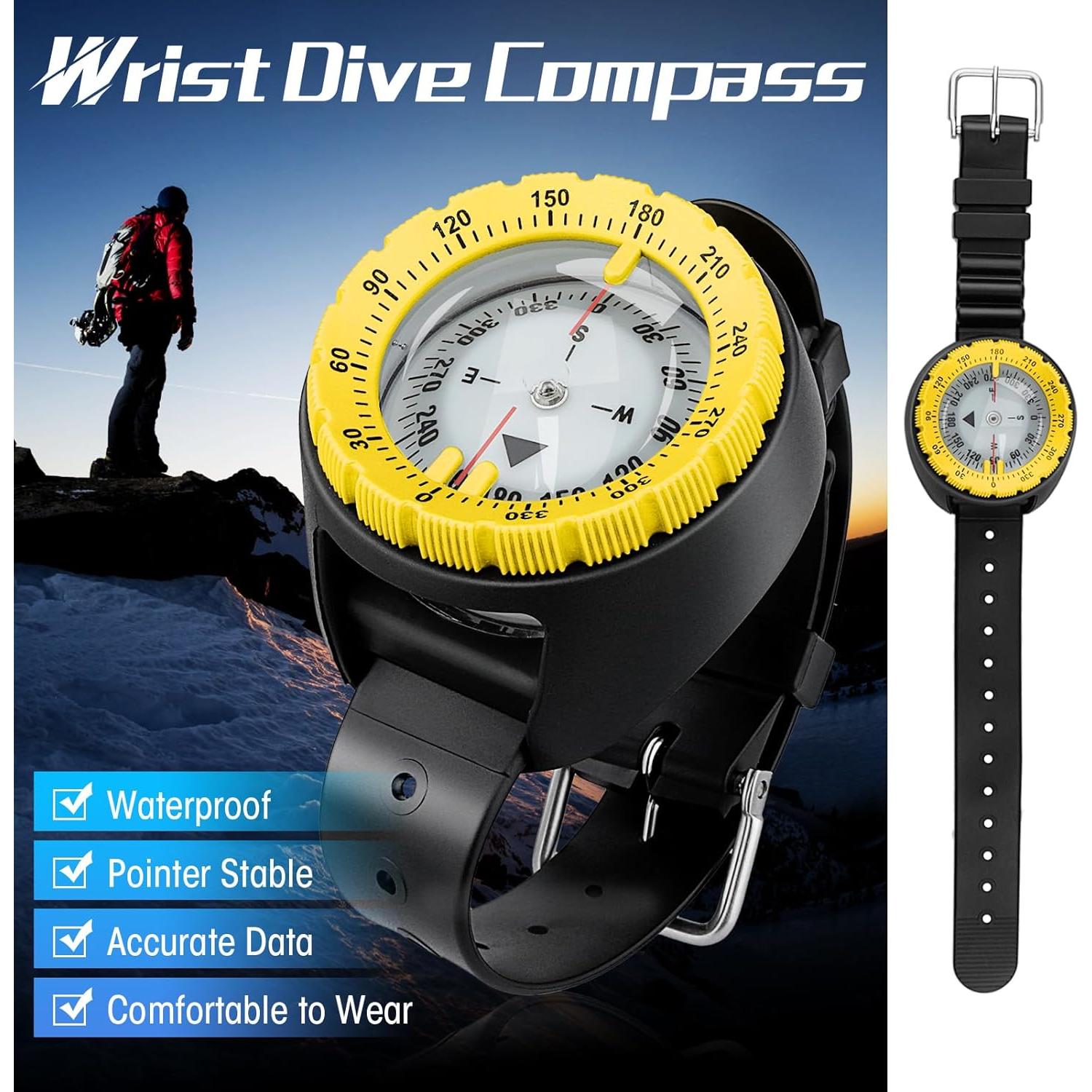 Brújula de Buceo Profesional OVOVFANY Sc-03 Impermeable 50m