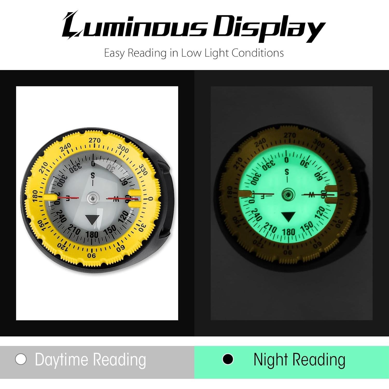 Brújula de Buceo Profesional OVOVFANY Sc-03 Impermeable 50m