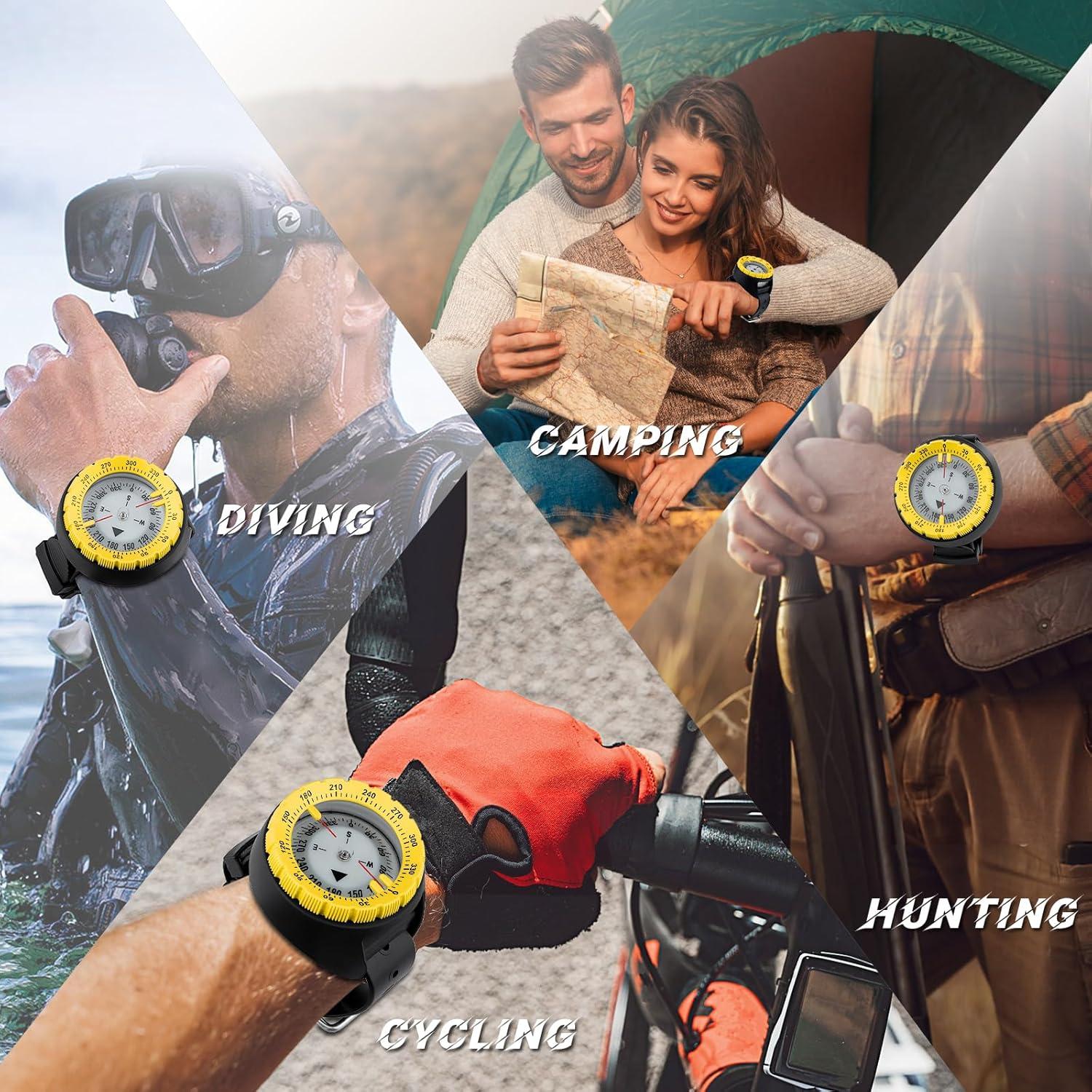 Brújula de Buceo Profesional OVOVFANY Sc-03 Impermeable 50m