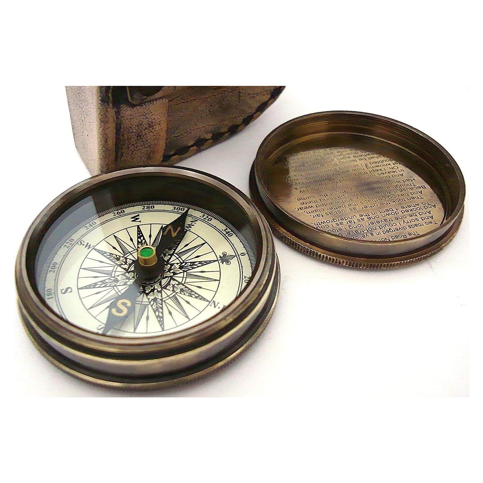Brújula de Dirección THOR INSTRUMENTS con Estuche de Cuero