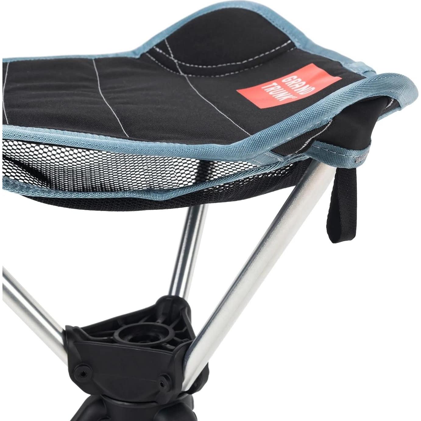 Silla de Camping Giratoria 360° GRAND TRUNK - Ultra-Ligera y Plegable - Negra