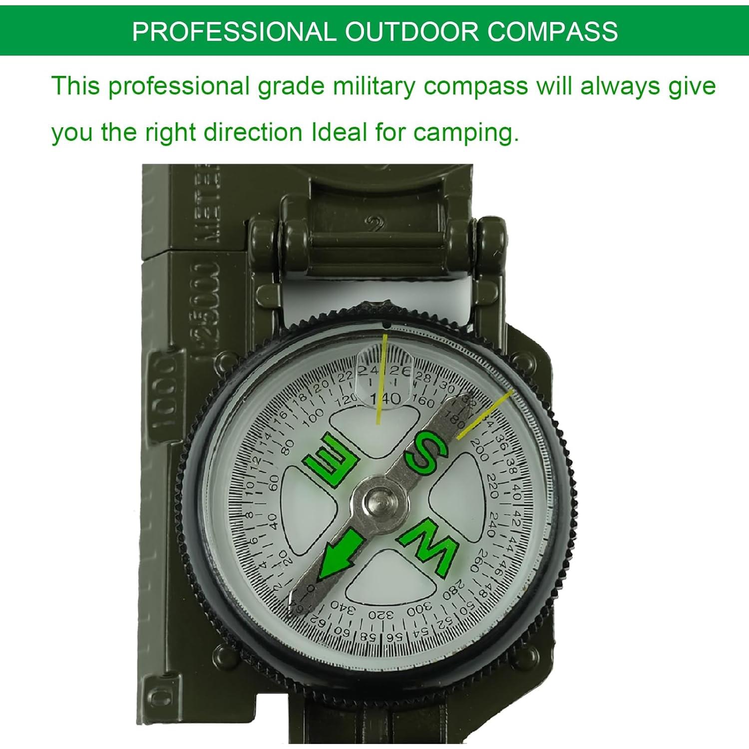 Brújula Militar JYEASTZ Lensática Camuflaje Impermeable