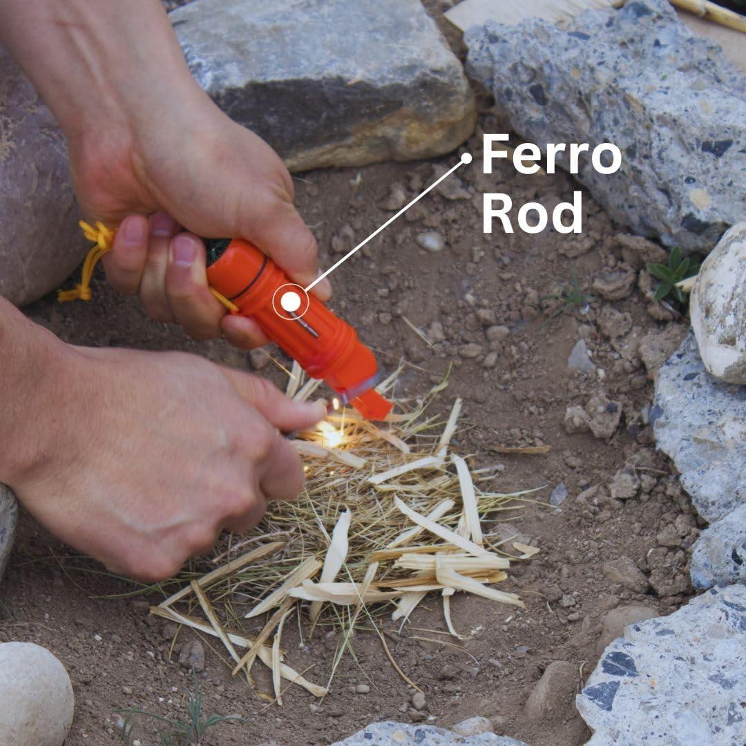 Silbato de Supervivencia 5 en 1 Emergency Zone Naranja