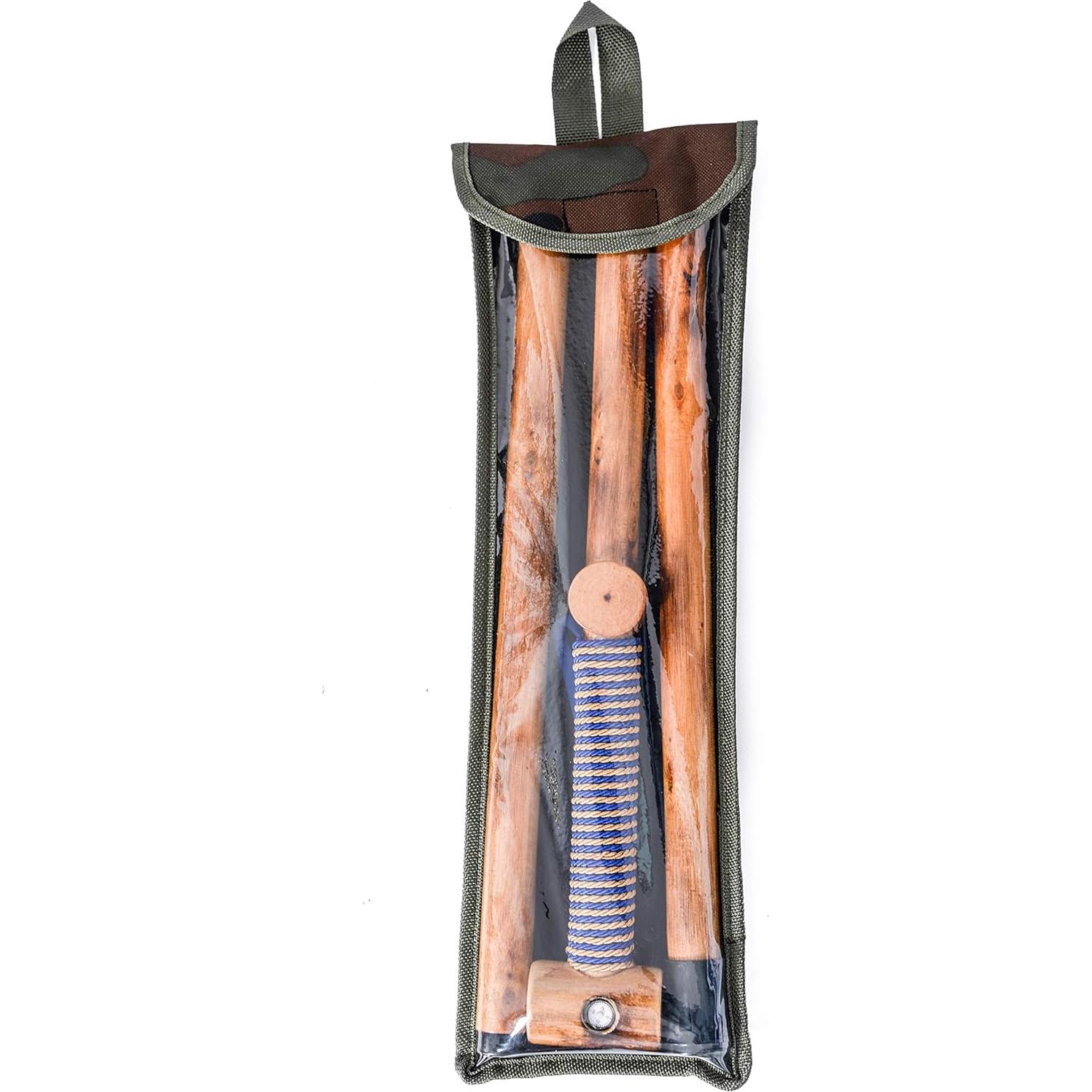 Bastón de Madera Desmontable 122 cm FOREST PILOT con Brújula