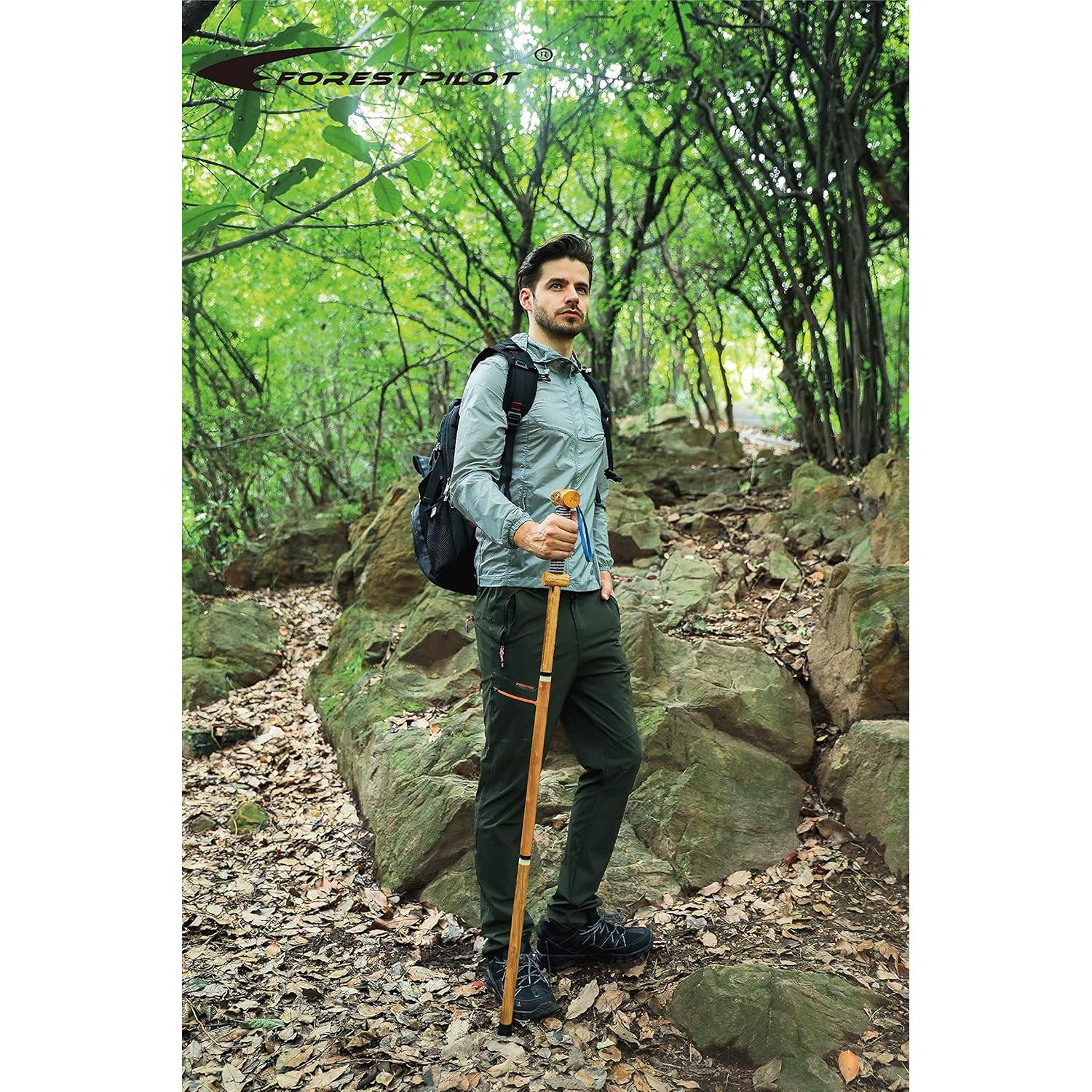 Bastón de Madera Desmontable 122 cm FOREST PILOT con Brújula