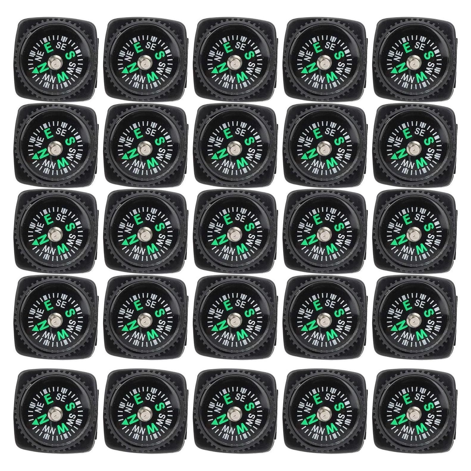 Mini Brújula de Supervivencia Ejoyous 25 Pcs Alta Precisión