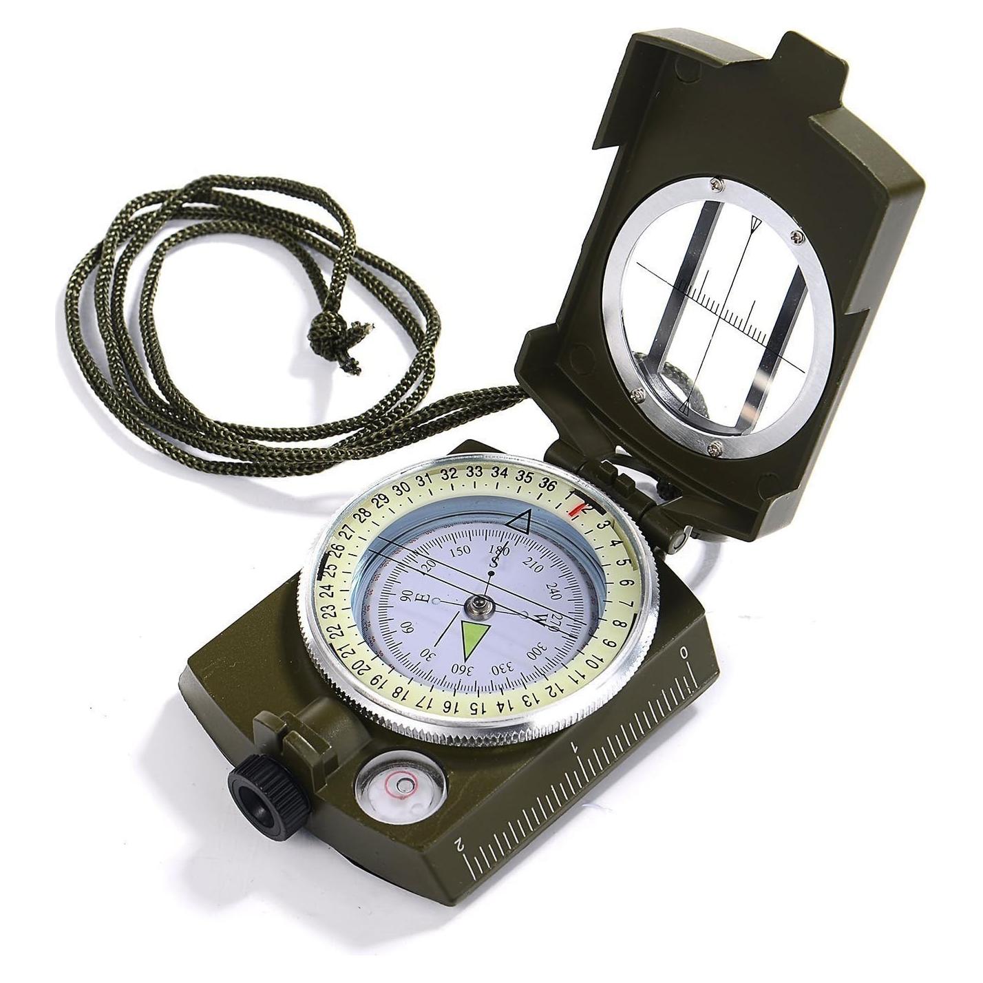 Brújula Militar GWHOLE Impermeable 7x5cm para Outdoor