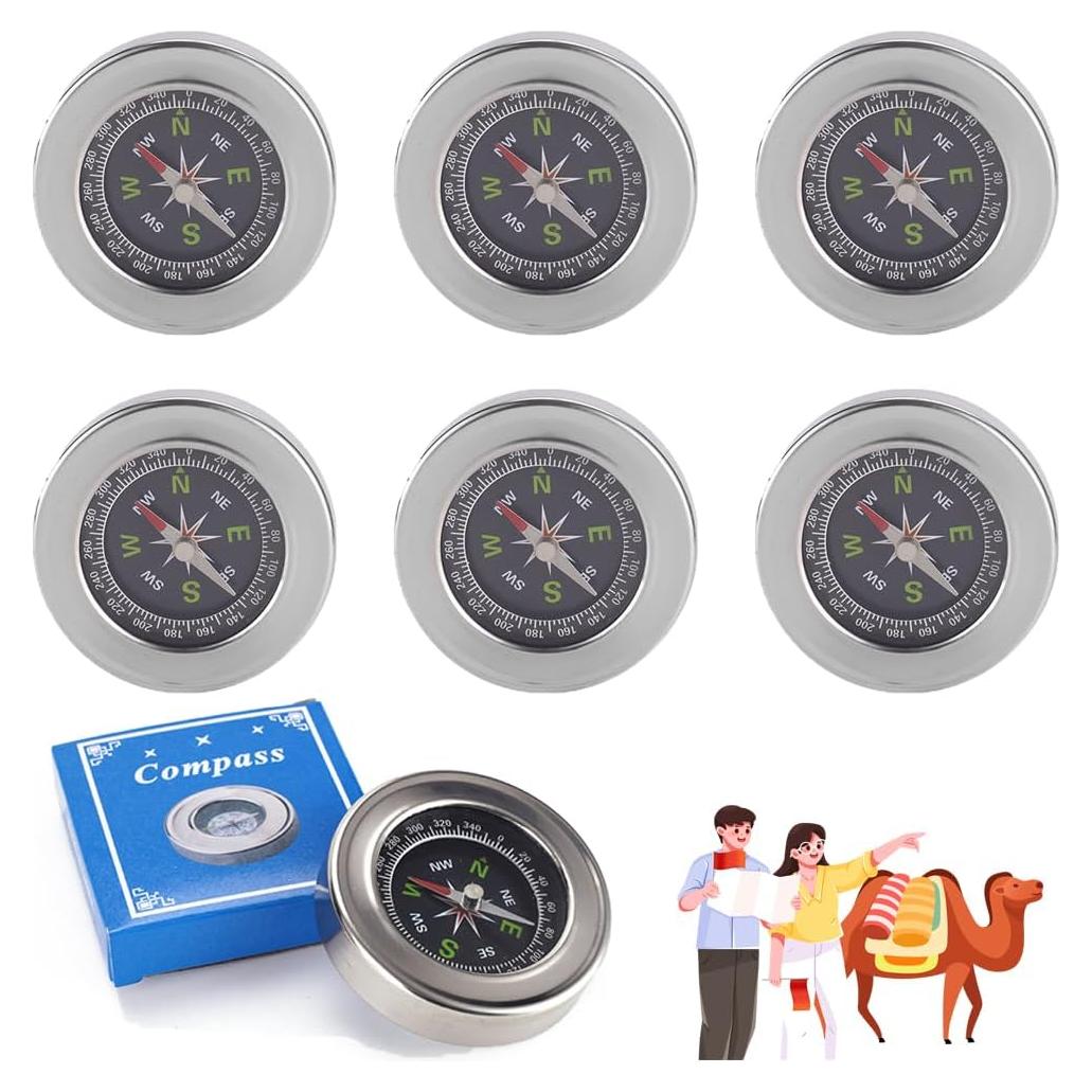 Brújula de Orientación 6 Pcs Aluminio Impermeable BOSOIRSOU