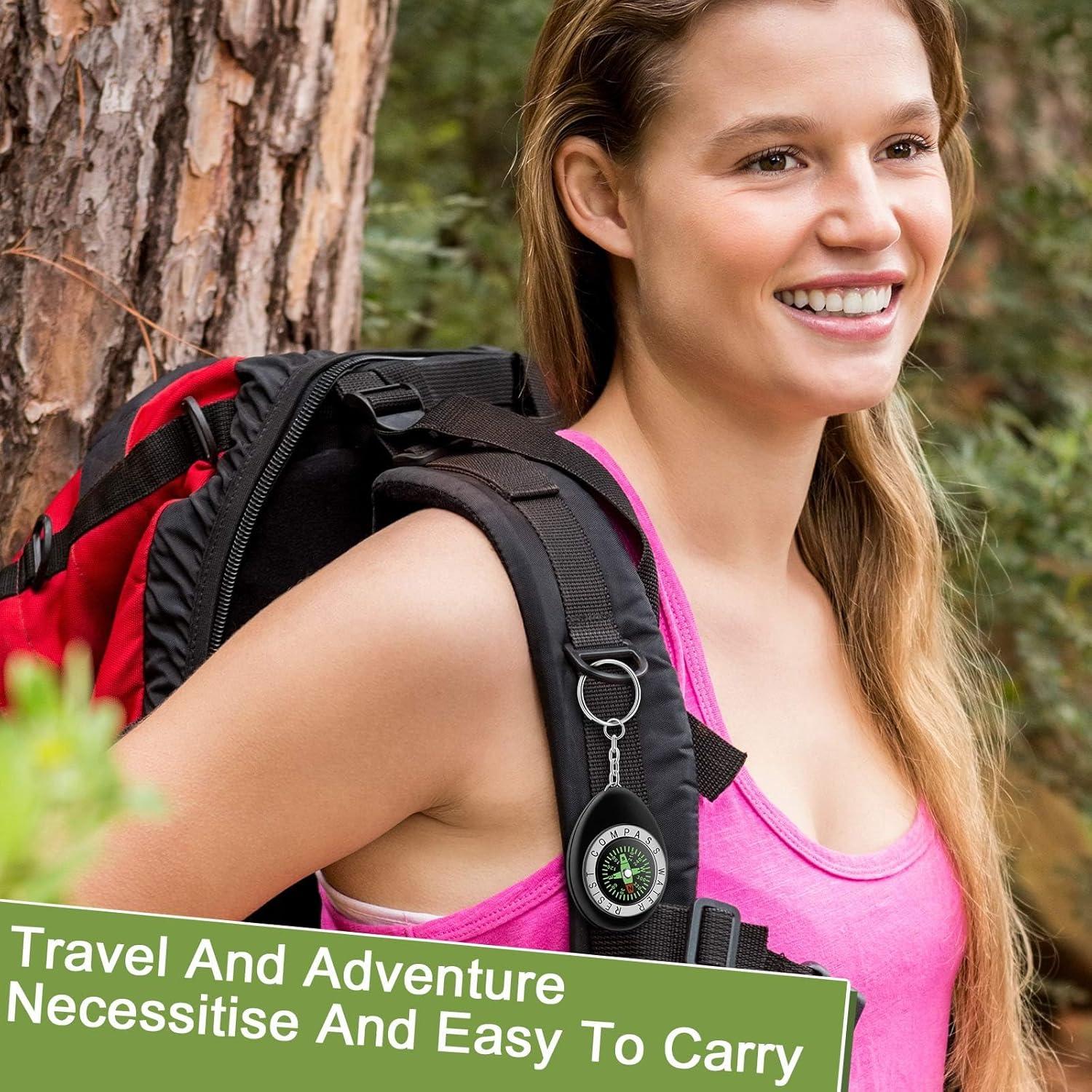 18 Mini Brújulas de Llavero Janinka para Niños - Camping