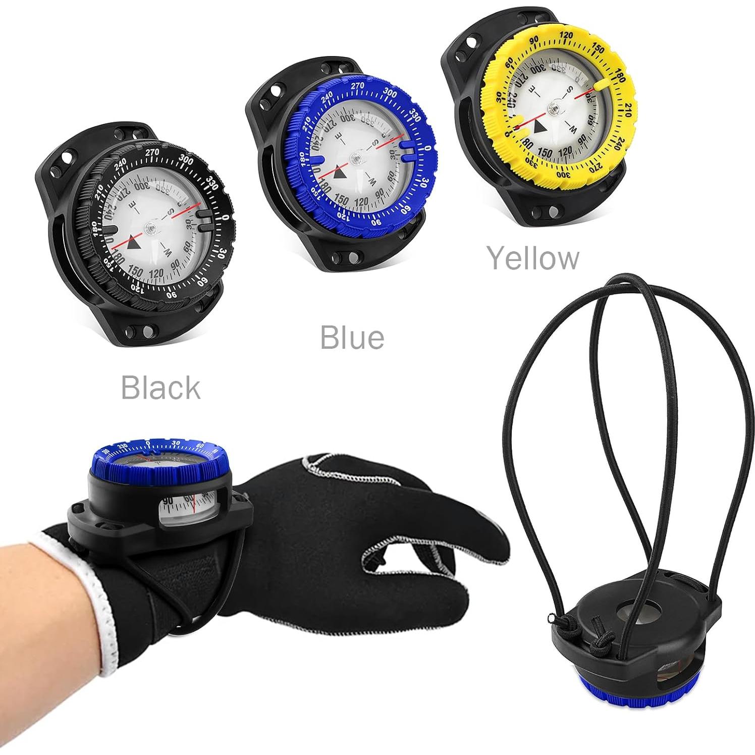 Brújula de Buceo OVOVFANY DC-03 Impermeable 5ATM con Bungee