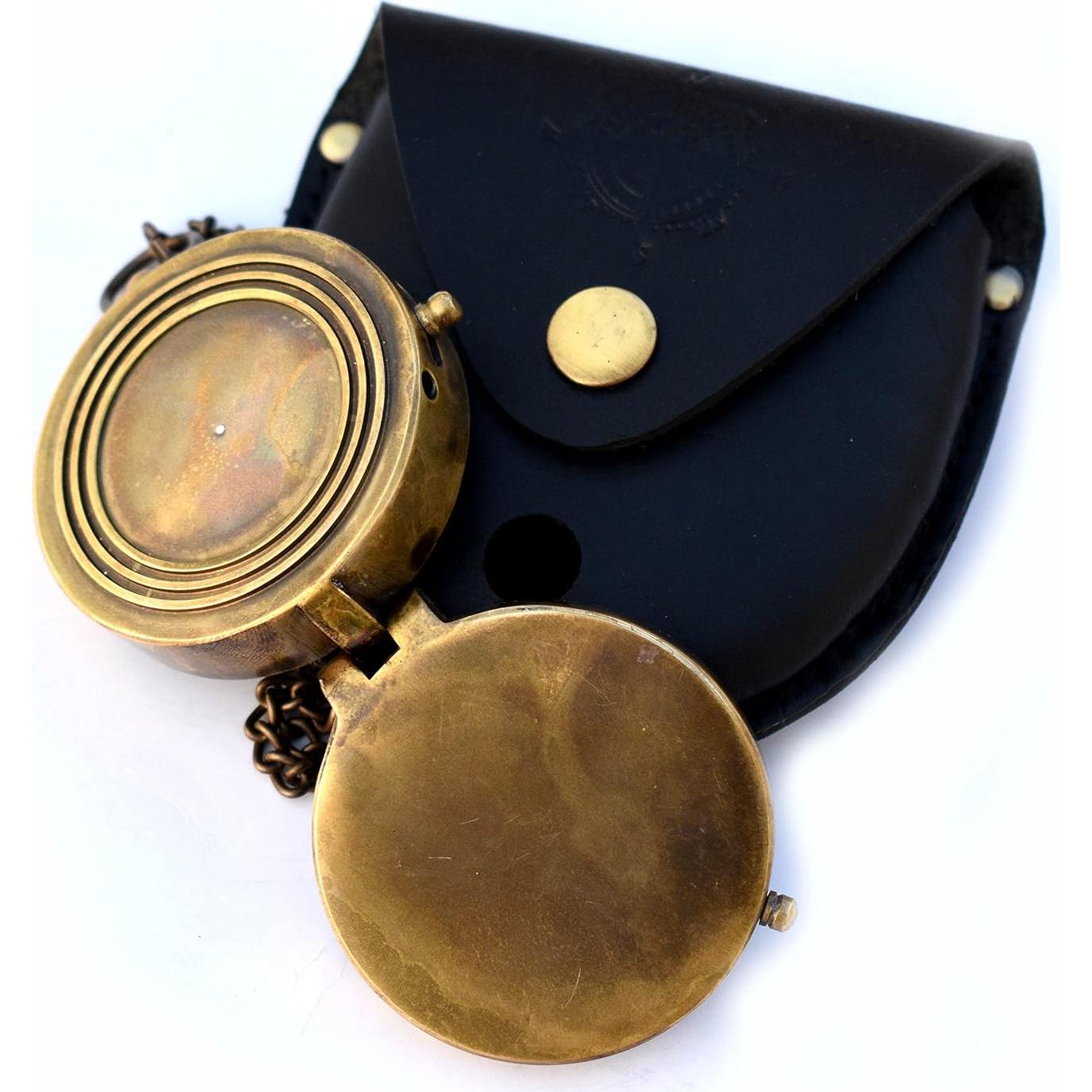 Brújula de Latón SARA NAUTICAL con Cita Grabada para Nieto