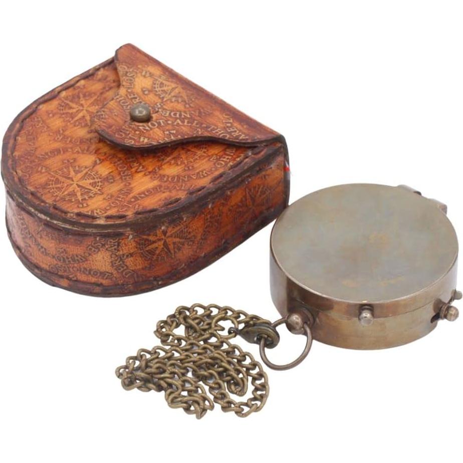 Brújula de Latón Grabada Roorkee 5.08cm - Regalo Personalizado