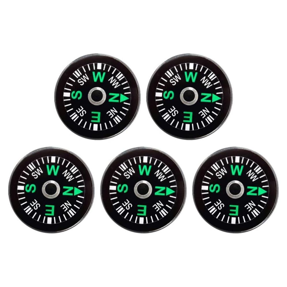Brújula de Supervivencia LIOOBO 15mm Compacta para Camping