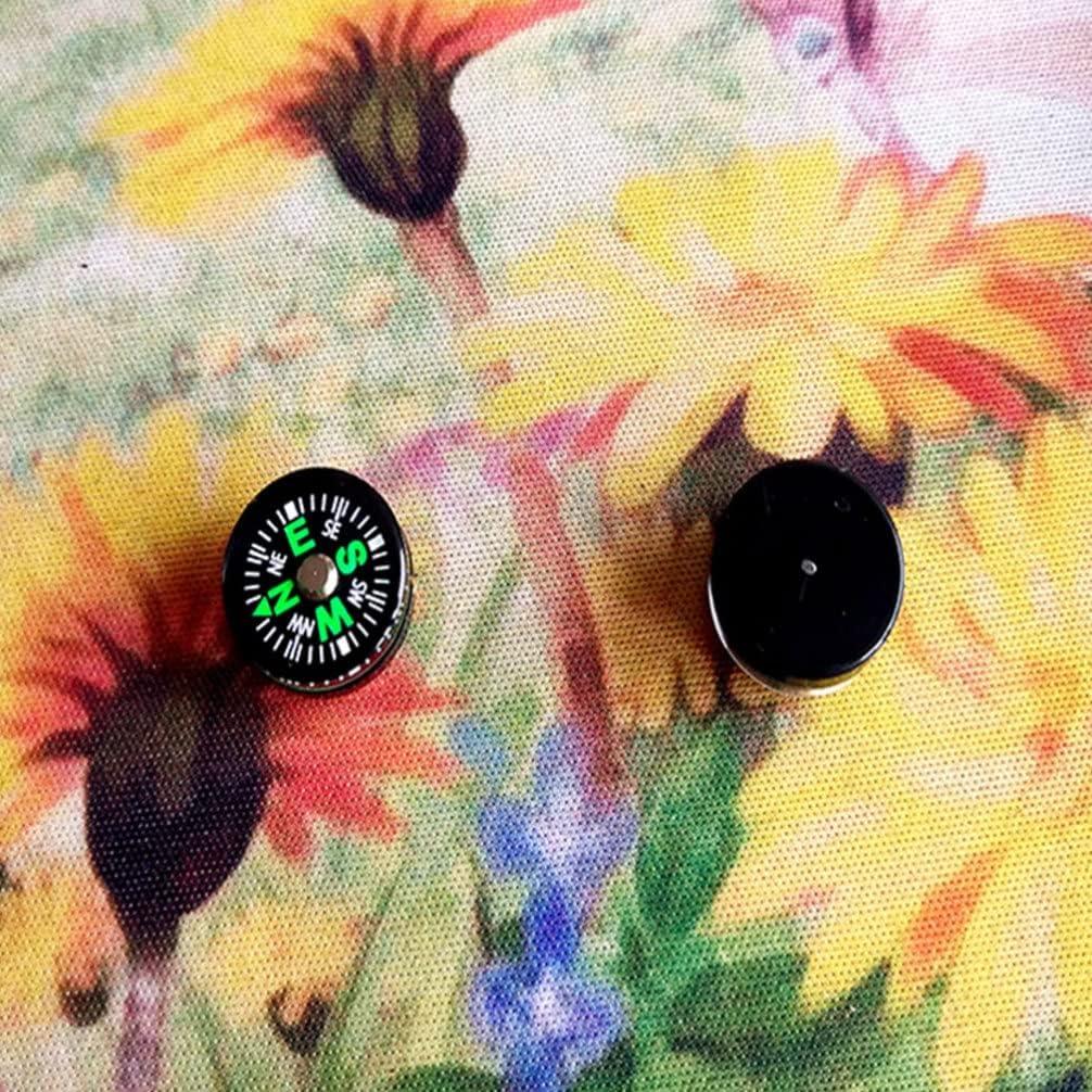 Brújula de Supervivencia LIOOBO 15mm Compacta para Camping