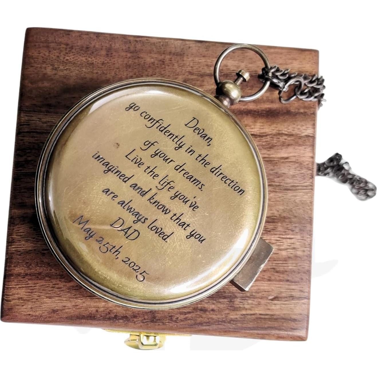 Brújula Náutica Personalizada TheCraftHouseByAli - Regalo Elegante