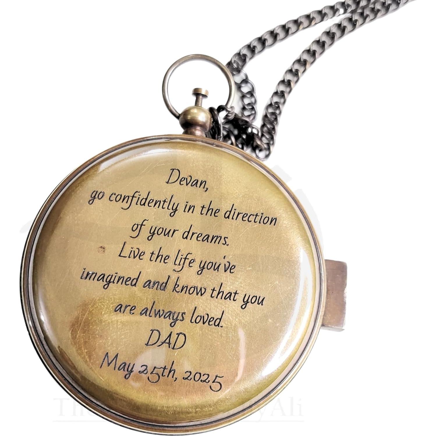 Brújula Náutica Personalizada TheCraftHouseByAli - Regalo Elegante