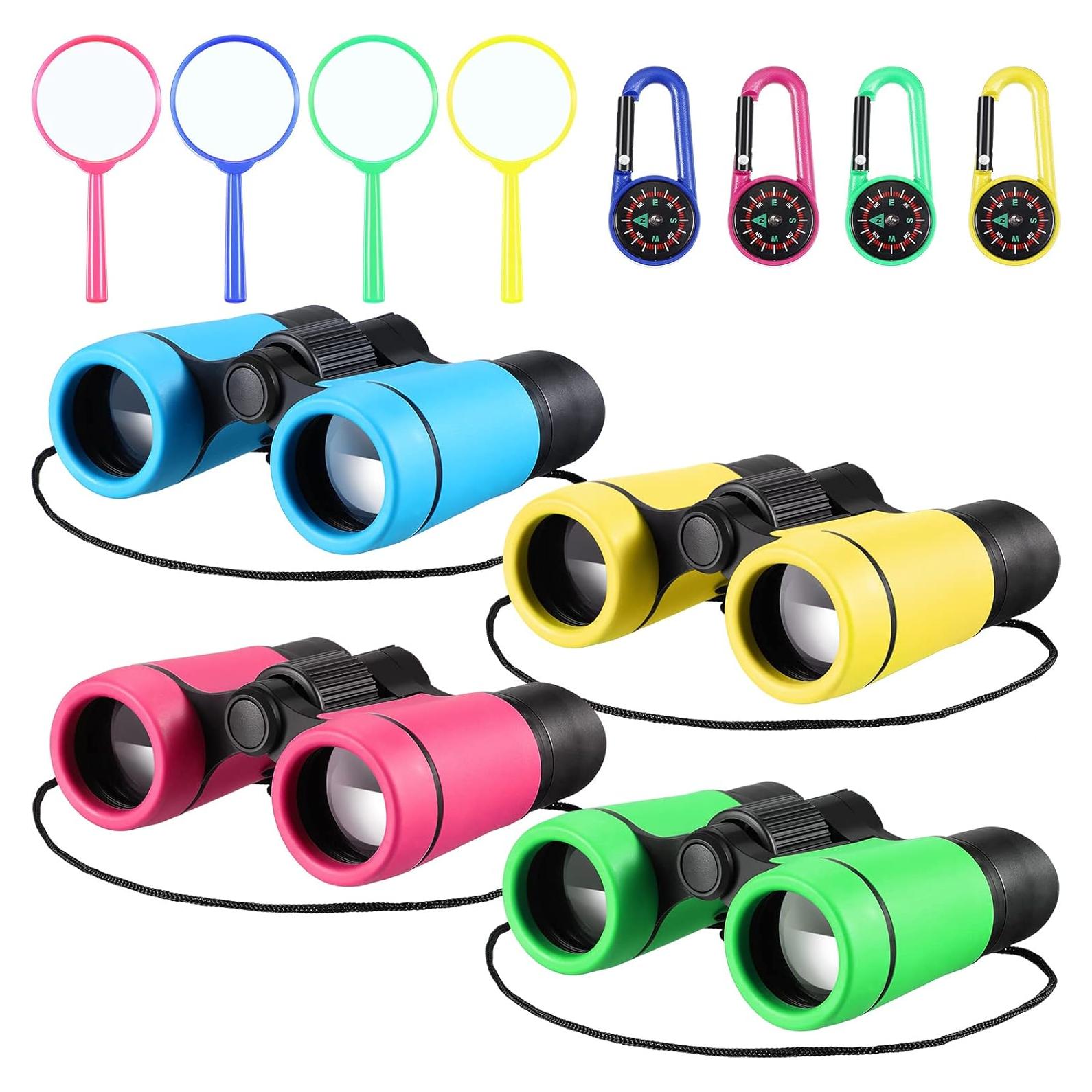 Set de Prismáticos para Niños Yunsailing 4 Piezas Colorido