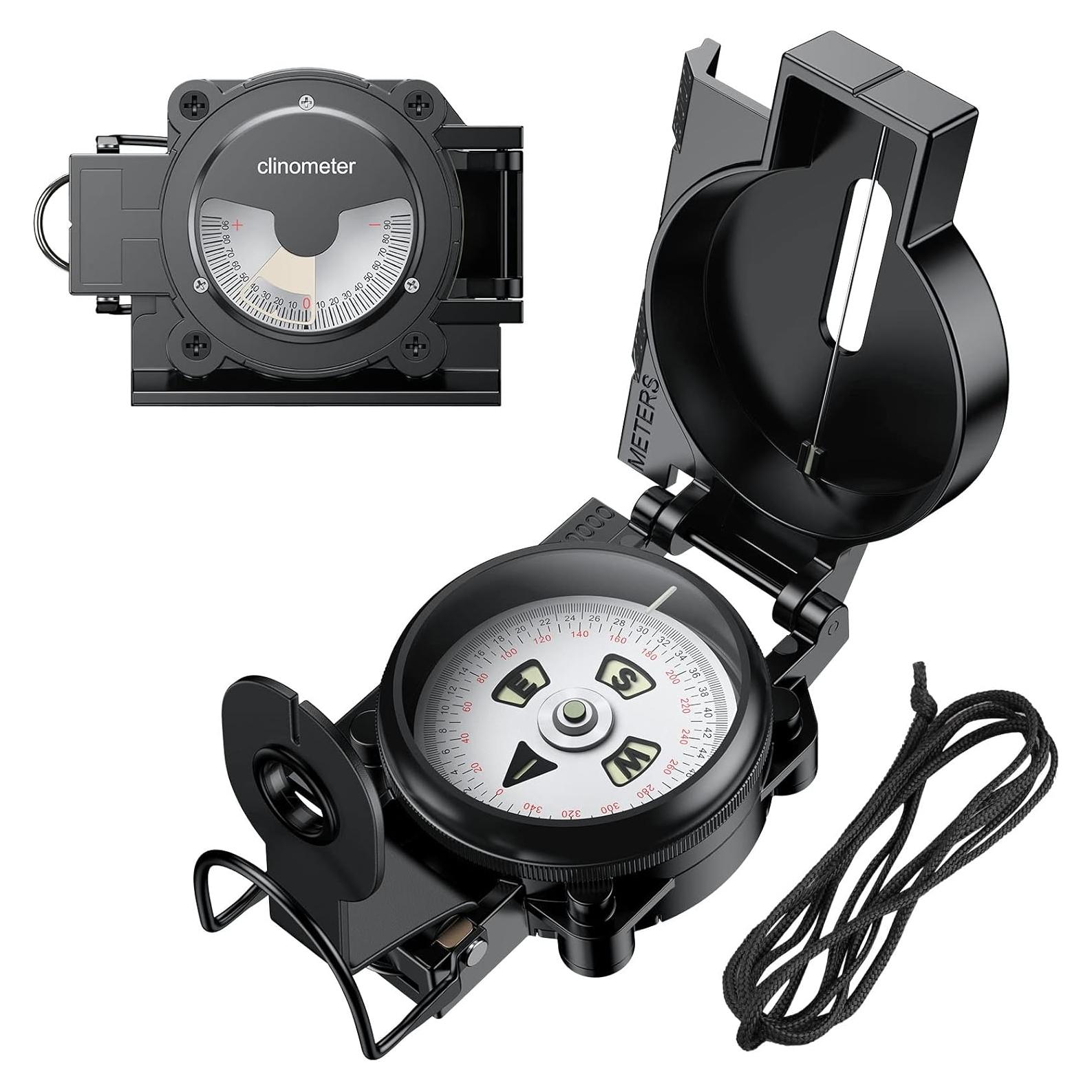 Brújula de Senderismo Anbte Profesional a Prueba de Agua