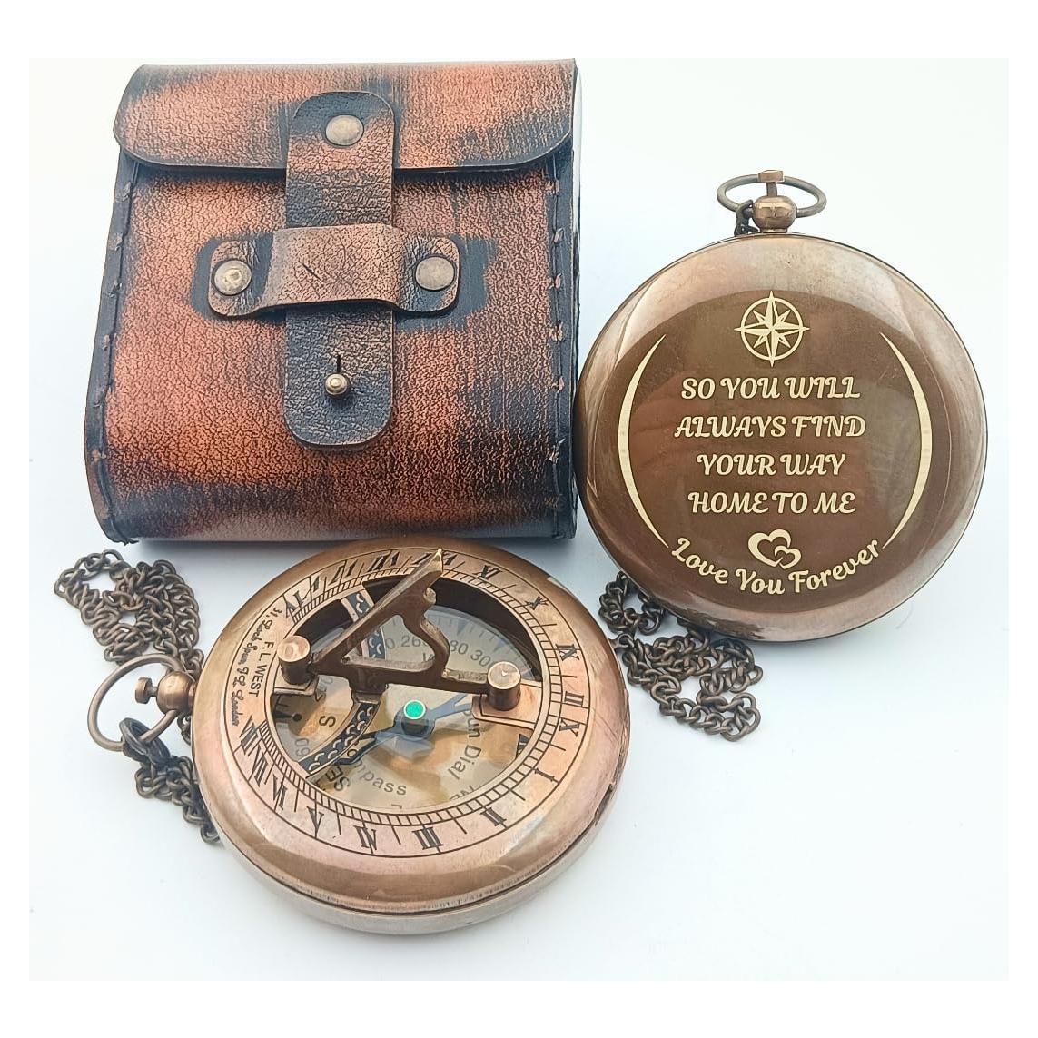 Brújula de Sol Personalizada DAYOL'X 7.62 cm Regalo Aniversario