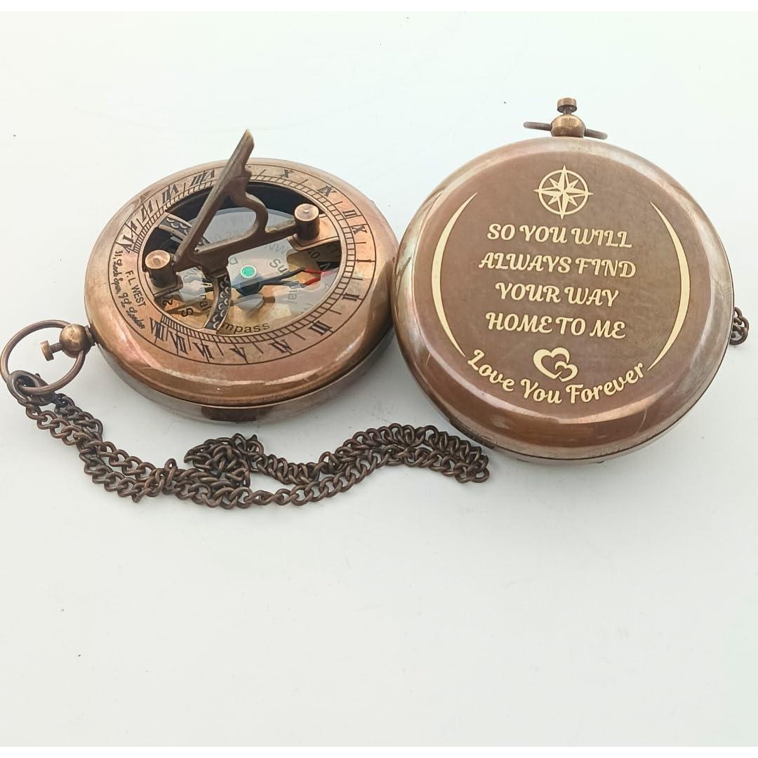 Brújula de Sol Personalizada DAYOL'X 7.62 cm Regalo Aniversario