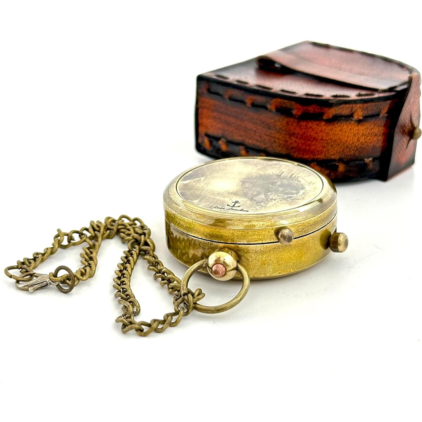 Brújula de Latón Grabada GeekGifts - 6cm x 2cm - Regalo Único