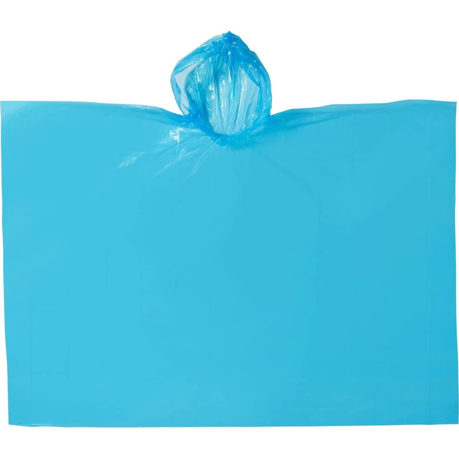PANDA AZUL 20 Ponchos Desechables Impermeables para Niños