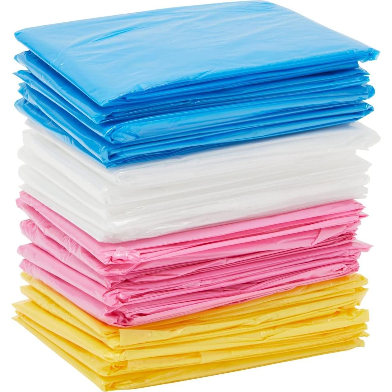 PANDA AZUL 20 Ponchos Desechables Impermeables para Niños