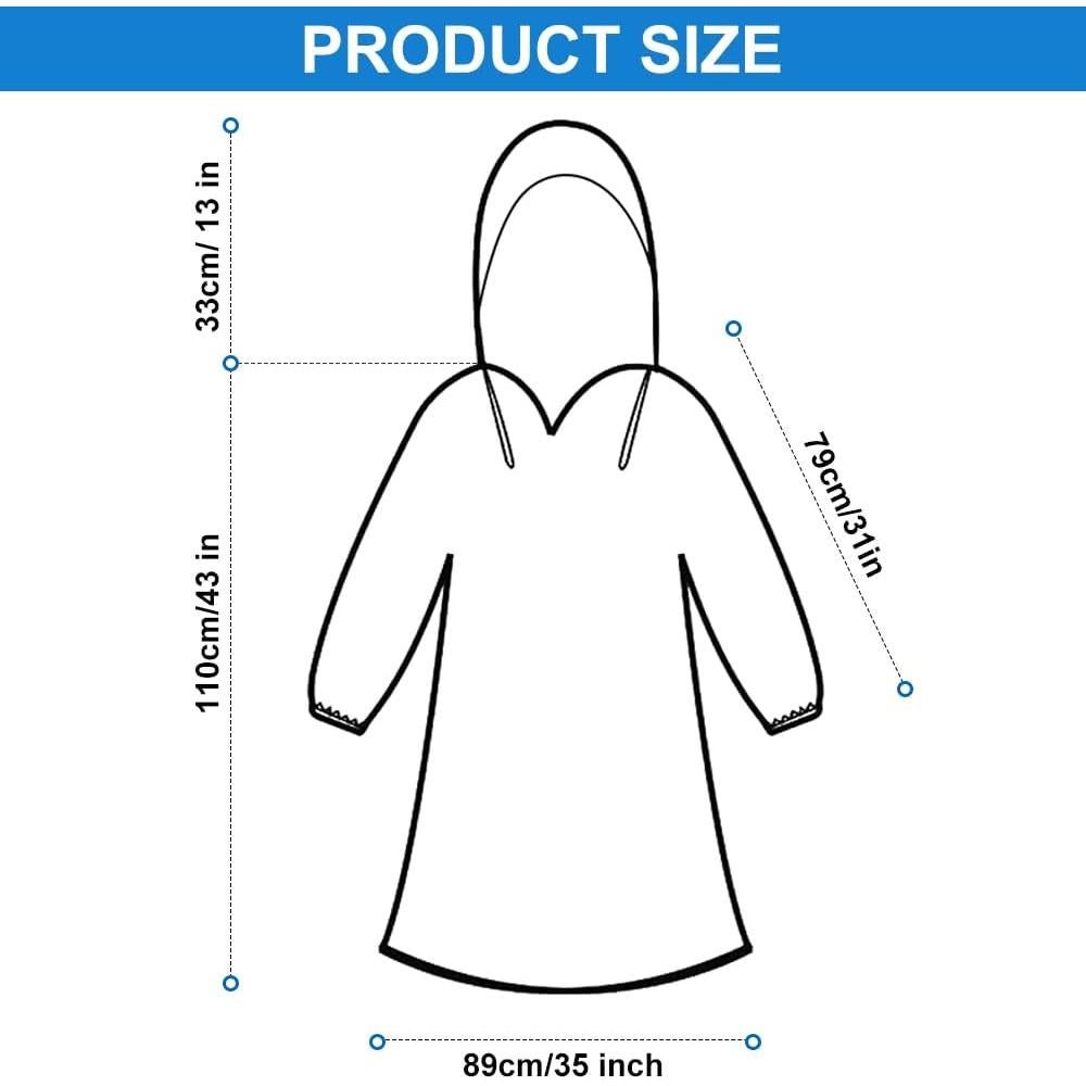 Ponchos de Lluvia Desechables ODSPTER 6 Piezas Unisex 145x86cm