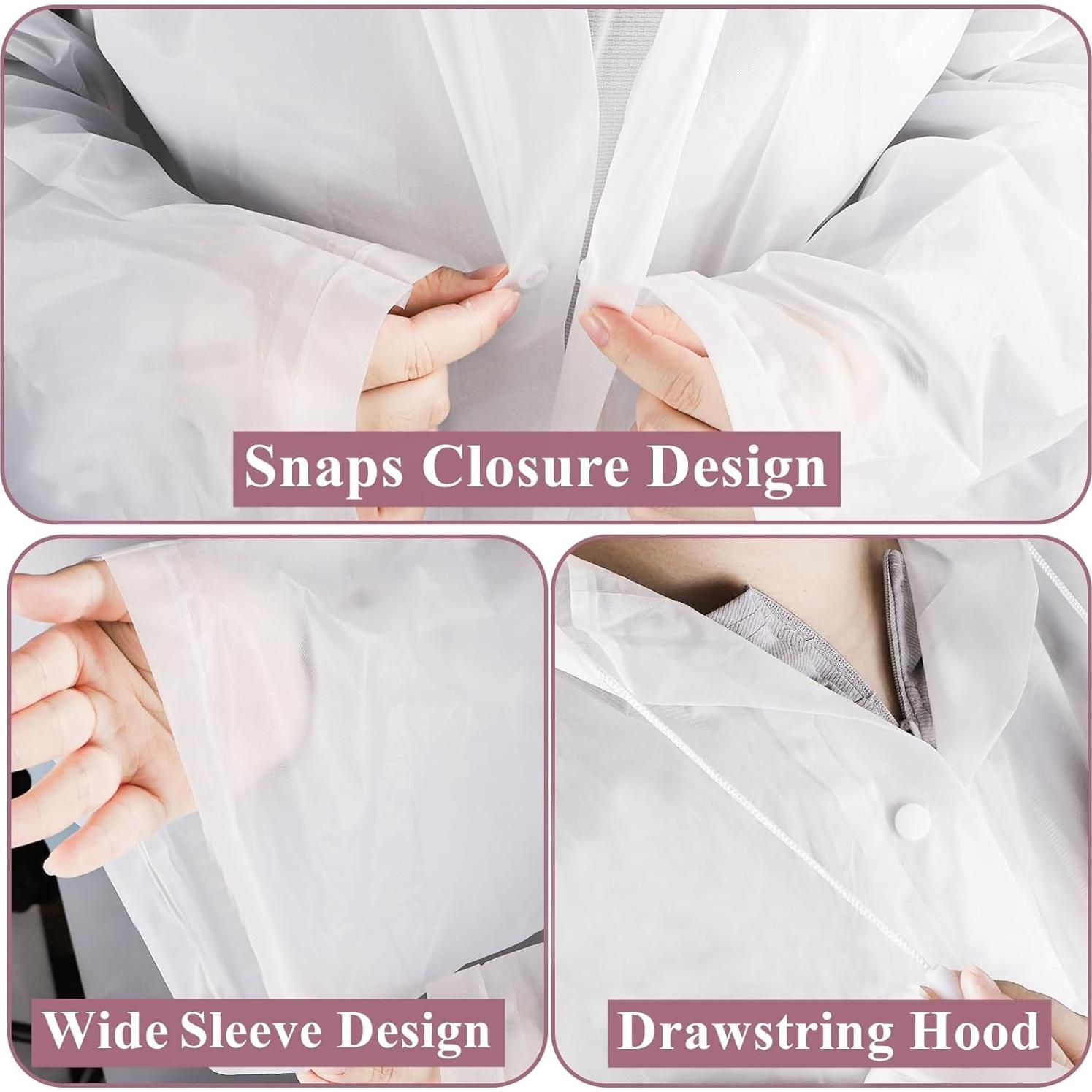 Paquete de 12 Ponchos de Lluvia Cididu EVA Impermeables