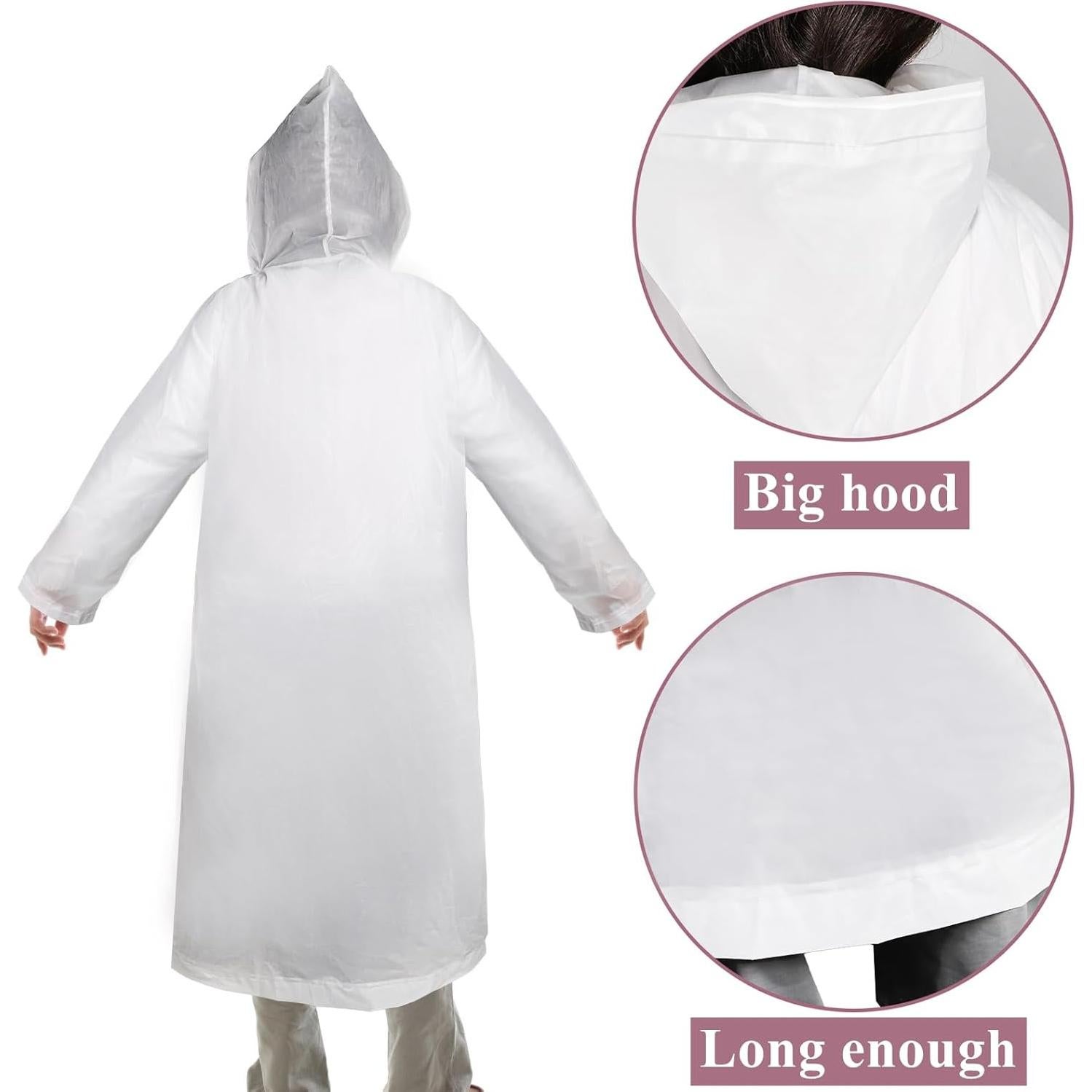 Paquete de 12 Ponchos de Lluvia Cididu EVA Impermeables