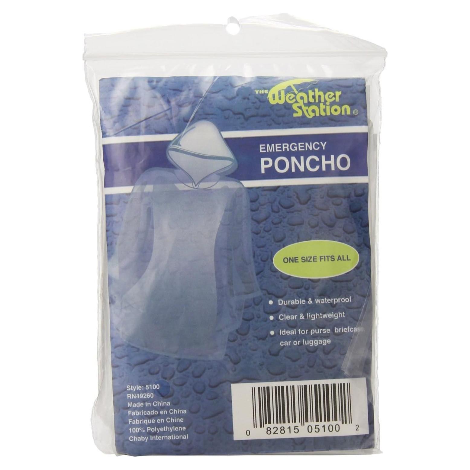Poncho de Lluvia de Emergencia Chaby International 5100 Claro