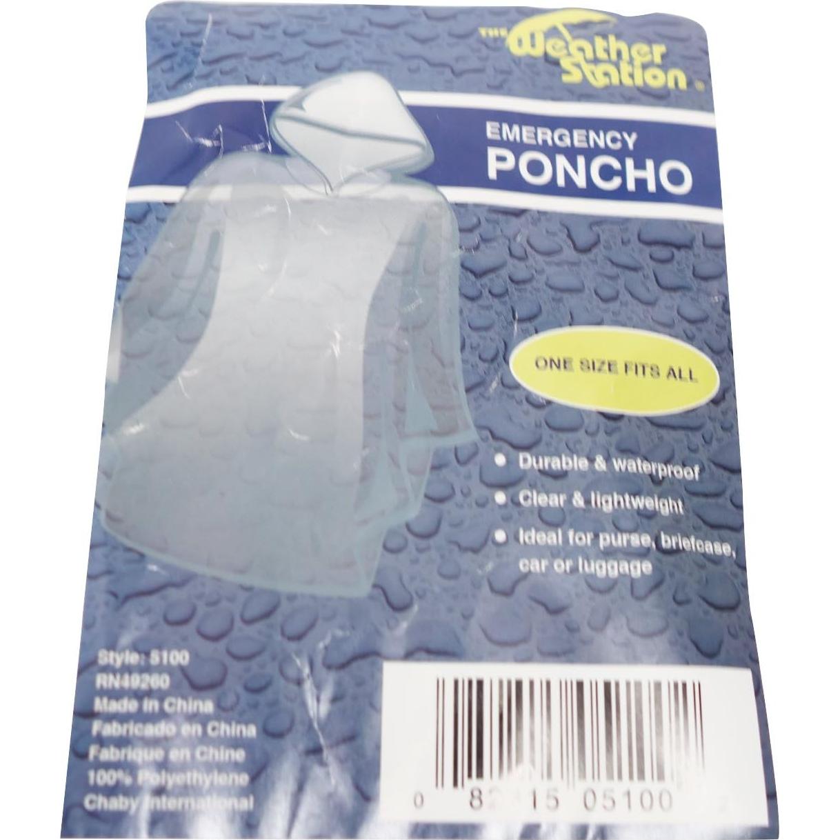 Poncho de Lluvia de Emergencia Chaby International 5100 Claro