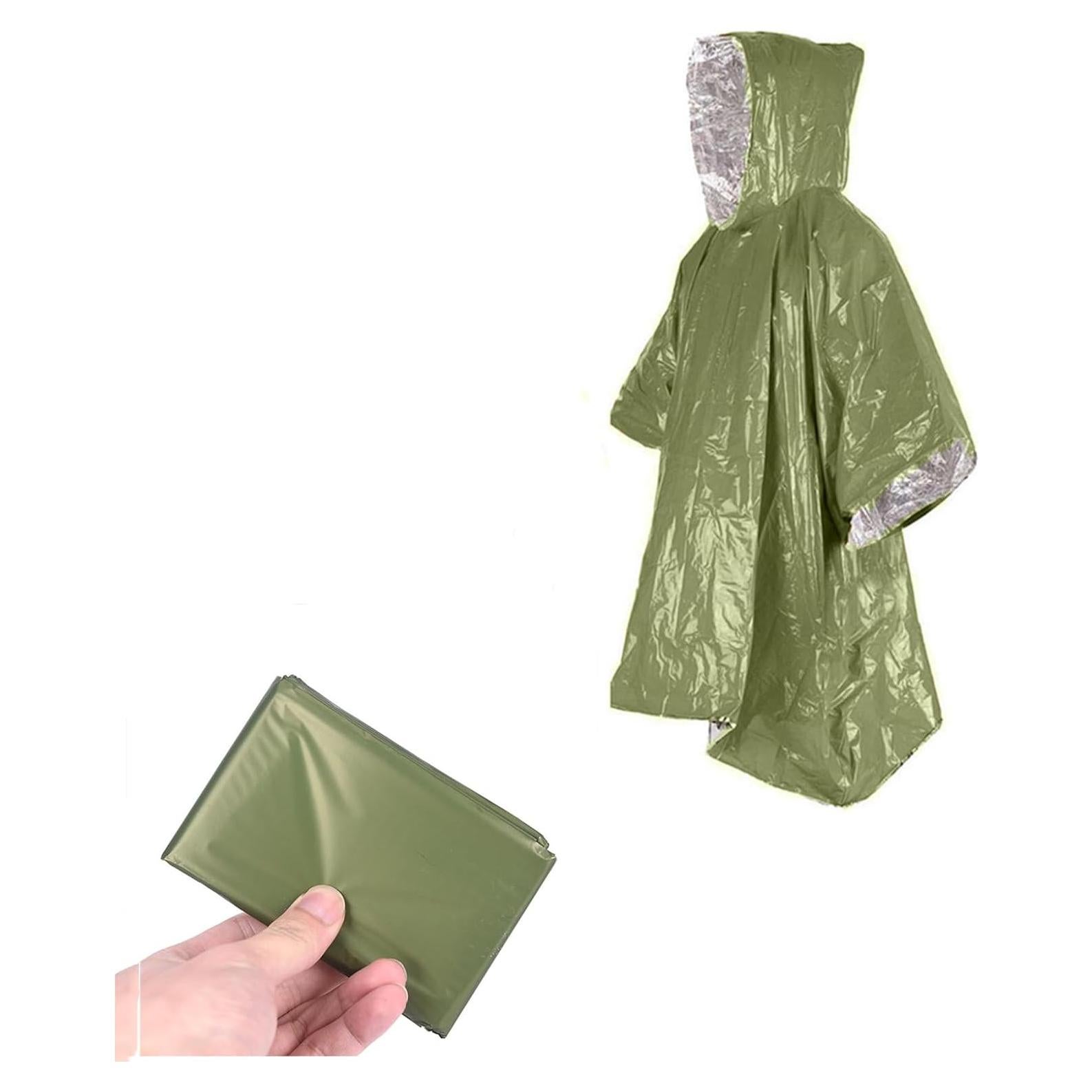 Poncho de Lluvia para Adultos JUBSOSCAMP 119x99 cm Naranja